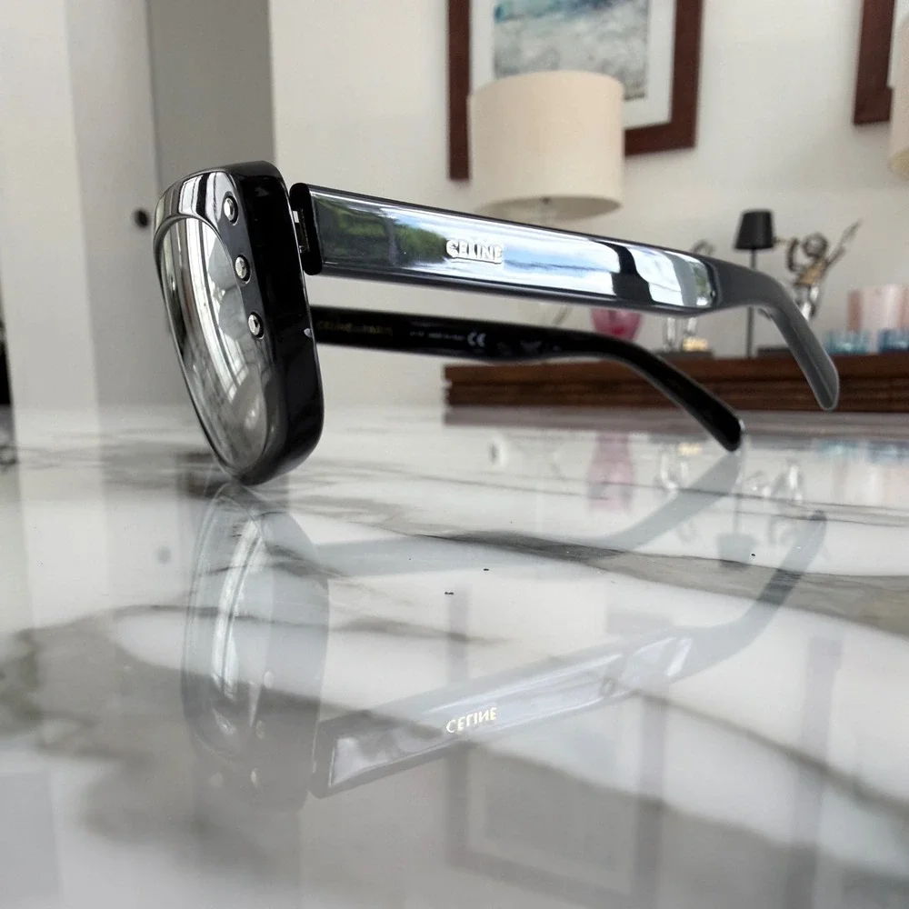 Celine‎ Reflective Sunglasses CL400720l Black Mens Unisex